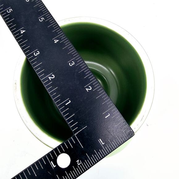 MS!MAKE SURE Elevated Cat Food Bowl Protecting Spine Green Ceramic - Picture 7 of 10